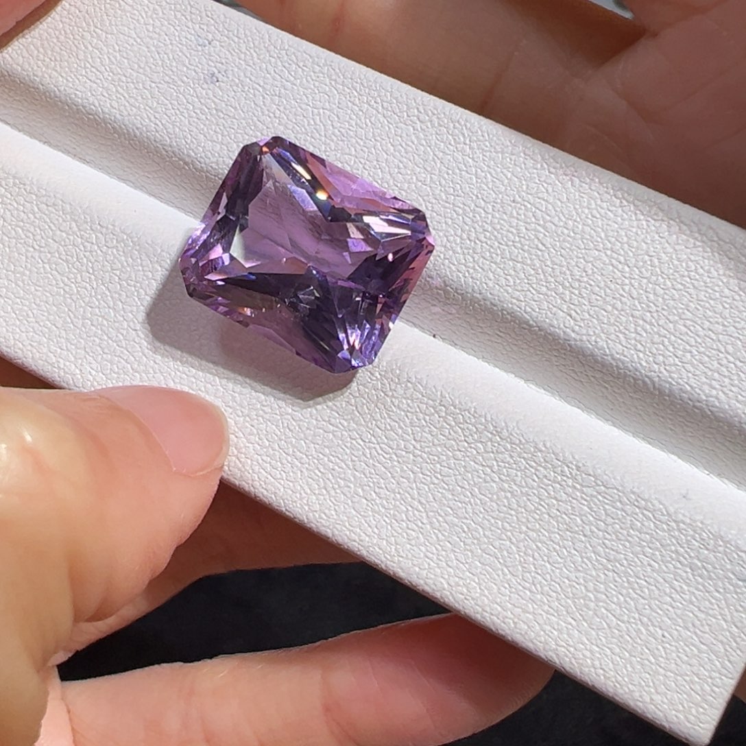 未镶嵌紫晶珠宝半成品16.6ct紫玉晶