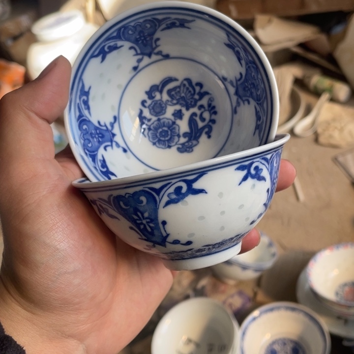 陶碗景德镇高温细白瓷餐具