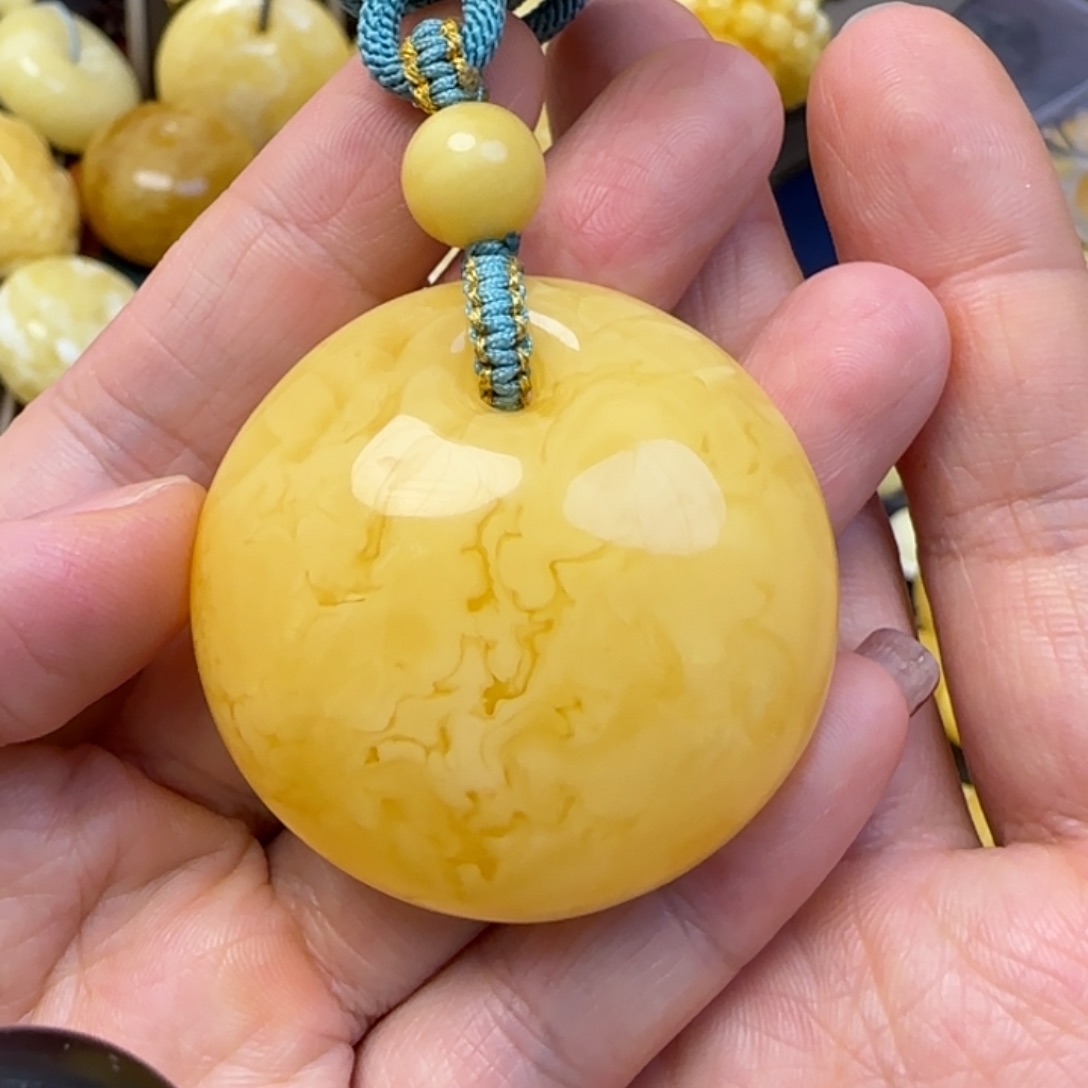 未镶嵌颈饰蜜蜡天然蜜蜡