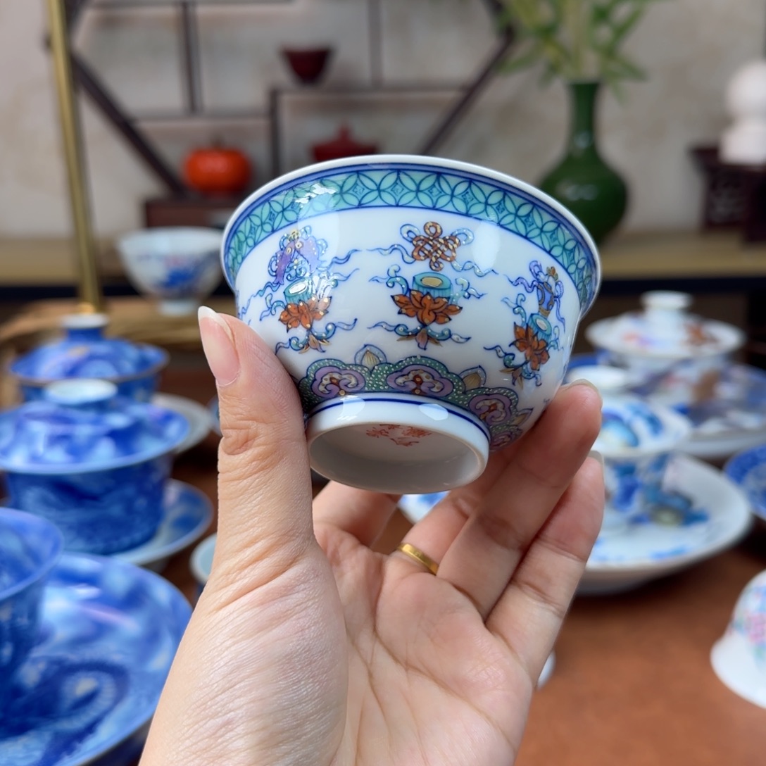 景德镇陶瓷手绘杯子 