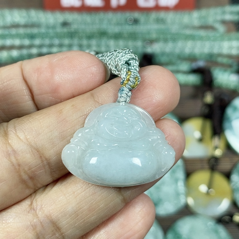 【闪购商品】翡翠颈饰未镶嵌玉吊坠翡翠玉大肚笑佛