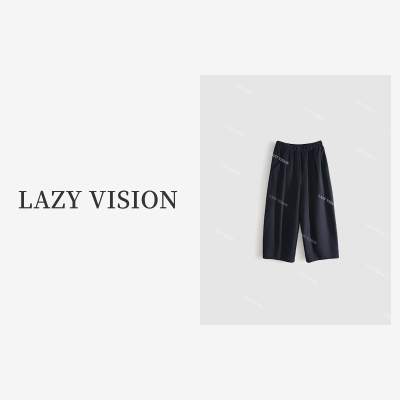 LAZYVISION意大利进口羊毛针织阔腿女士休闲裤ZMD-23799