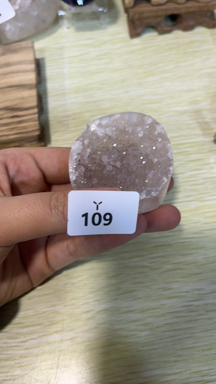 水晶摆件粉色全抛小可爱