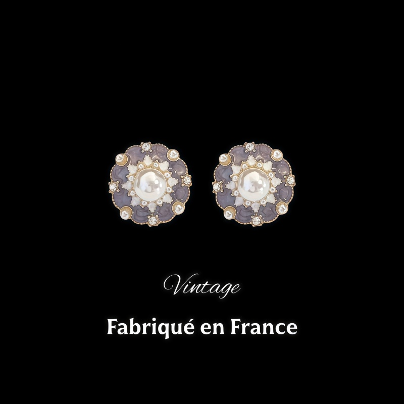 【花团锦簇】复古宫廷风耳饰e398