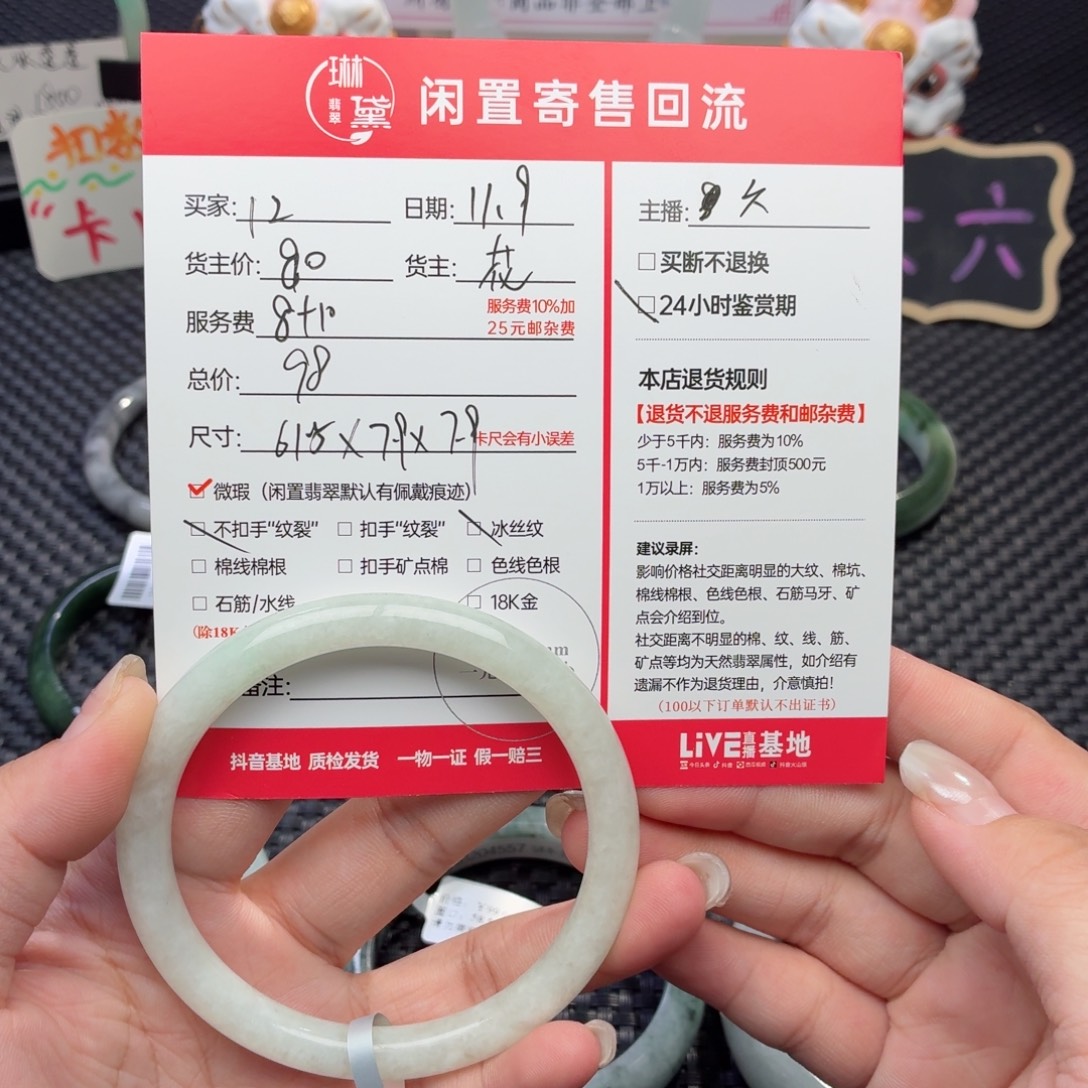 1***5翡翠未镶嵌颈饰天然
