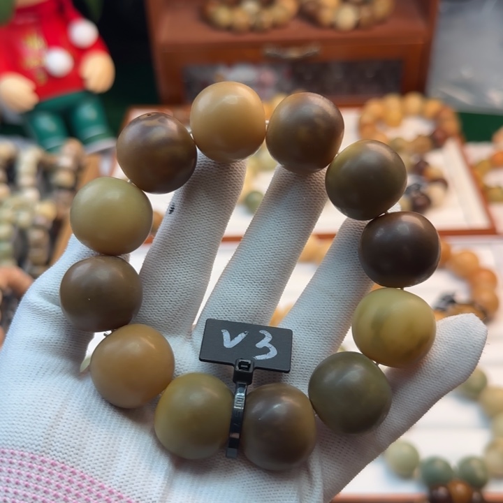 菩提根/象牙果手串卡22苹果干磨微瑕3