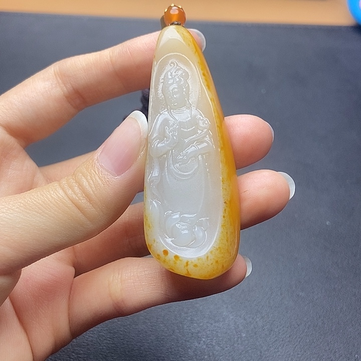 和田玉未镶嵌挂件N