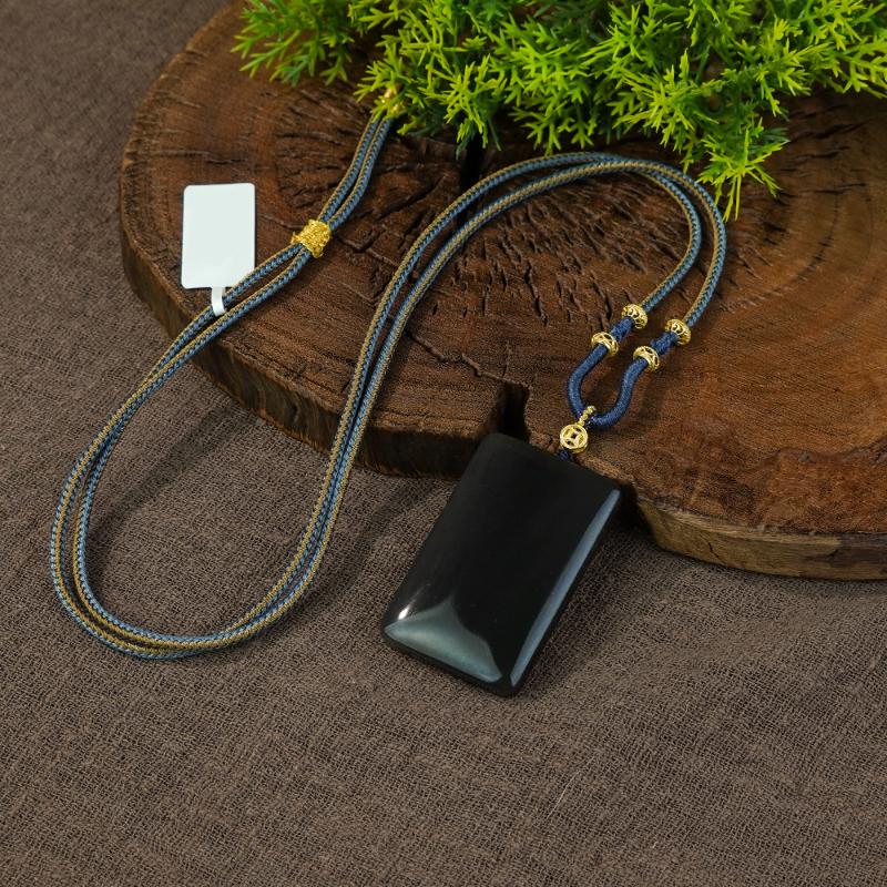 【香掌柜】和田玉烟紫无事牌吊坠（发一件）