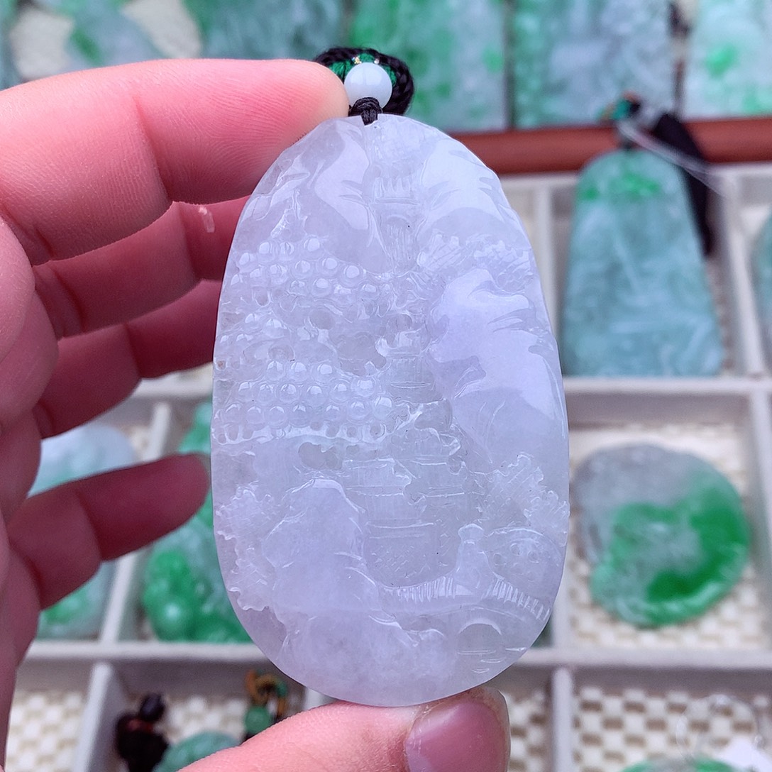 翡翠未镶嵌吊坠(不含链)