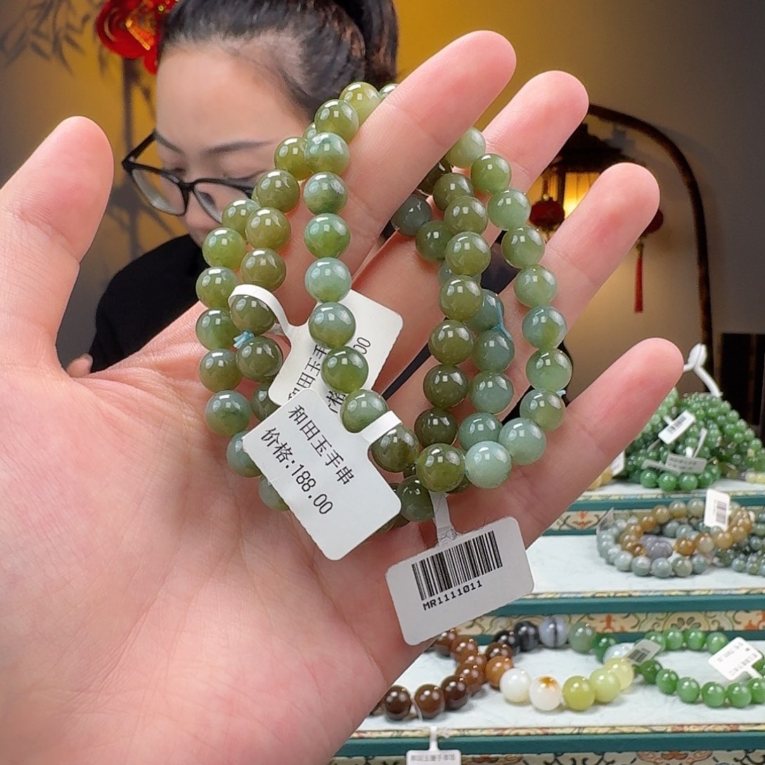和田玉手串拍一发一多样性发货未镶嵌