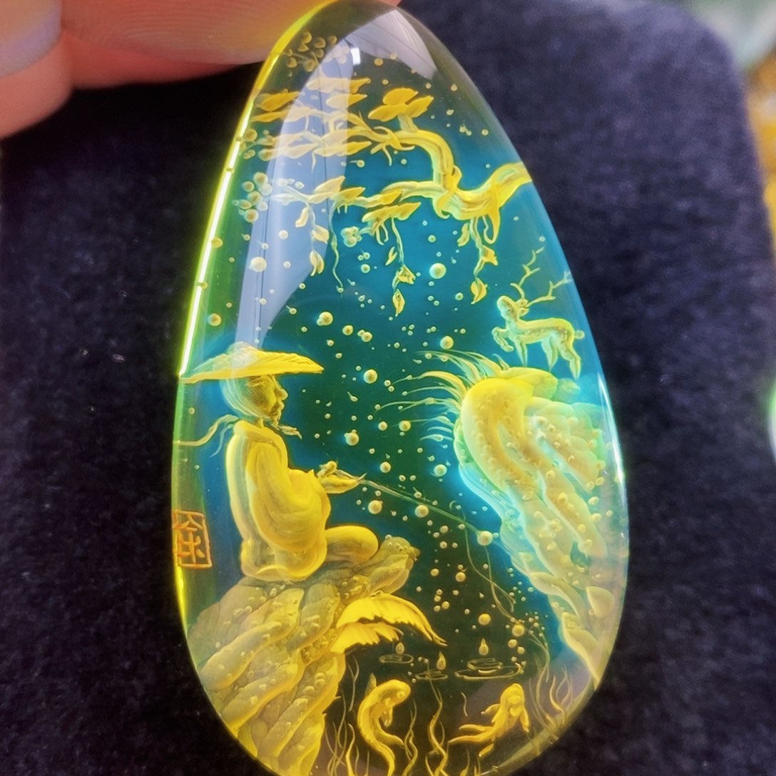 【闪购商品】金珀吊坠(不含链)未镶嵌