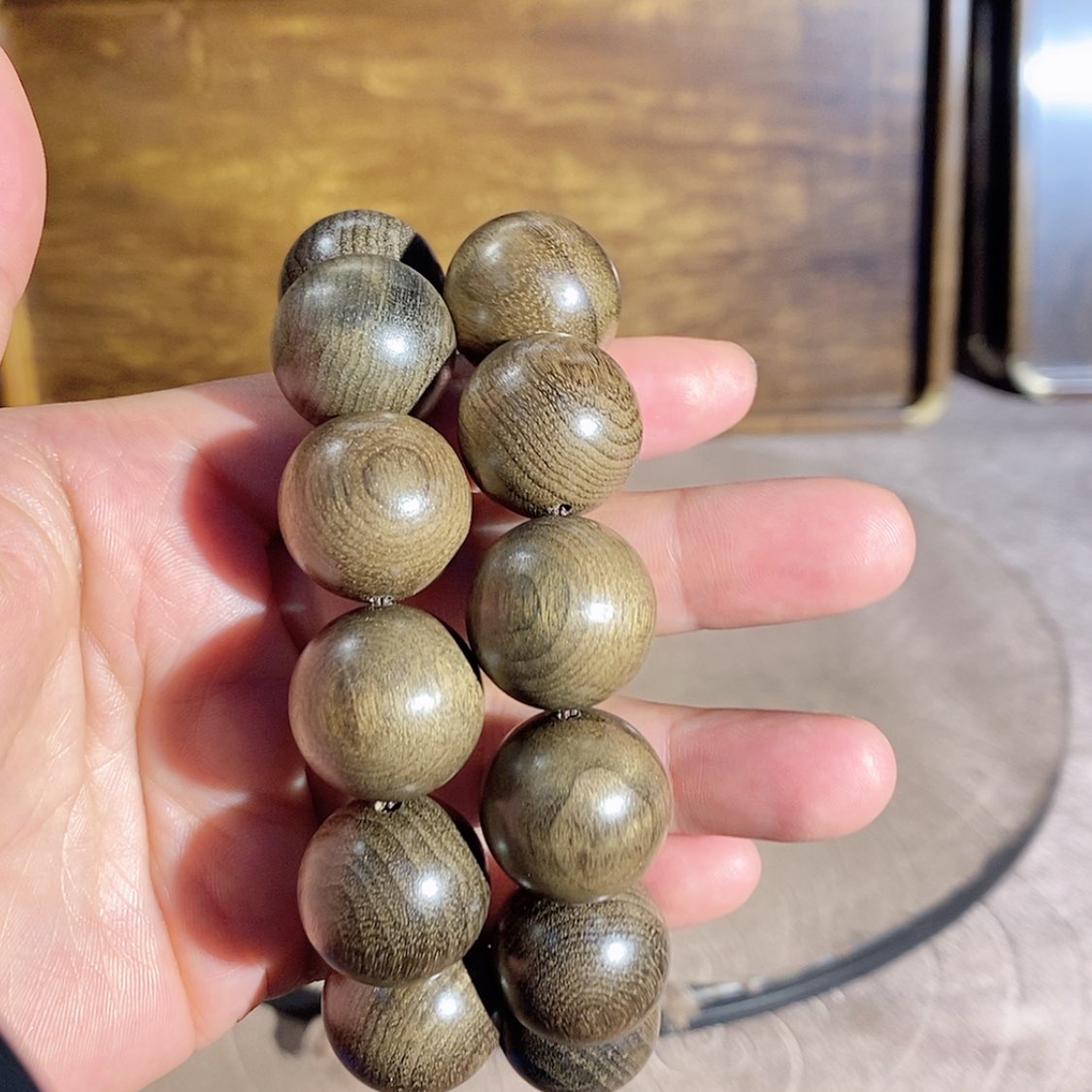 【闪购商品】金丝楠木乌木手串