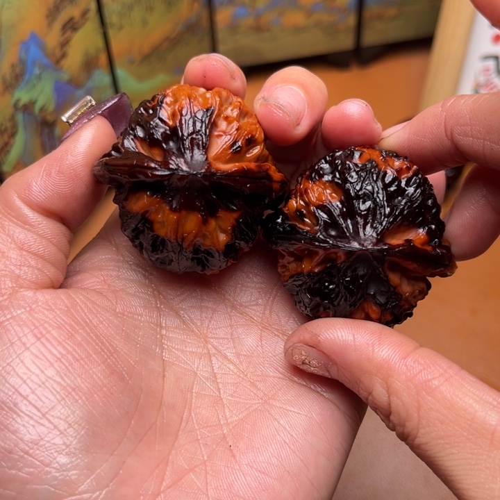 核桃地闷文玩手把件焦糖福利 19