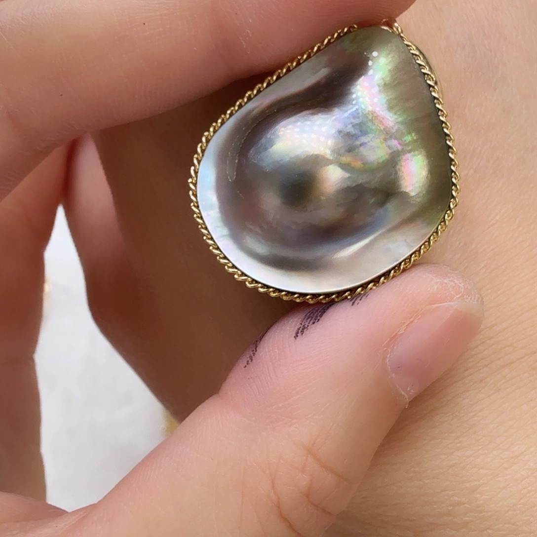 拼合珍珠（马贝珠）未镶嵌颈饰29