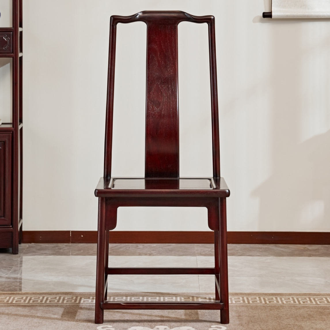 『朴雅』赞比亚血檀新中式餐椅类