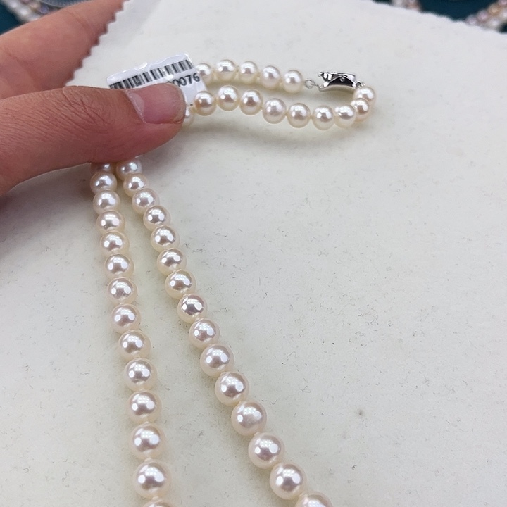 淡水珍珠耳饰银S925镶嵌卡7极光炫彩高品