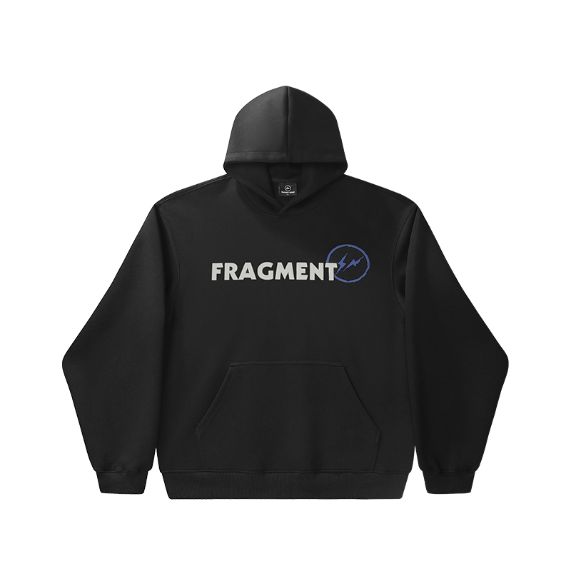 FRAGMENTDESIGN双闪电时尚字母春季潮流休闲情侣带帽卫衣宽松运动