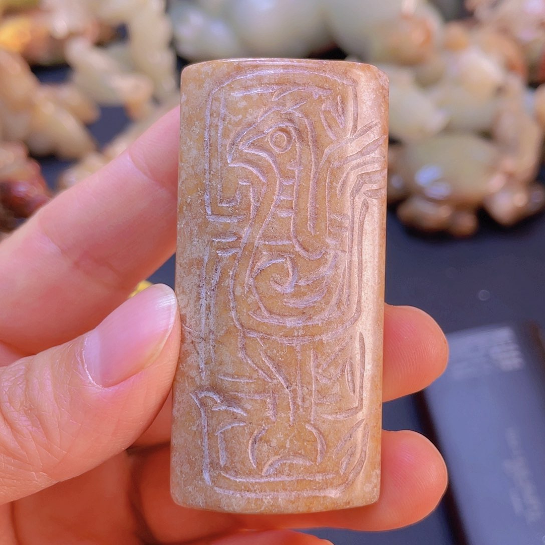 白玉菩提吊坠摆件