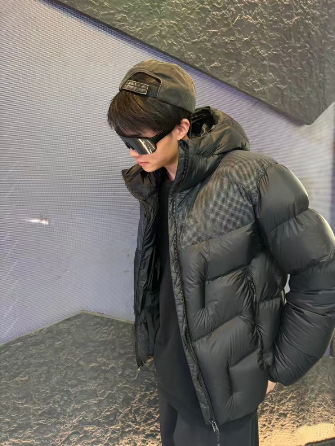 JJ-新款GT5000拼接新款五防免洗户外保暖御寒连帽羽绒服情侣款