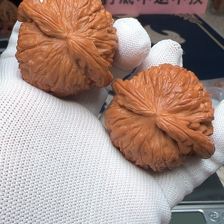 文玩核桃吊坠闷白47