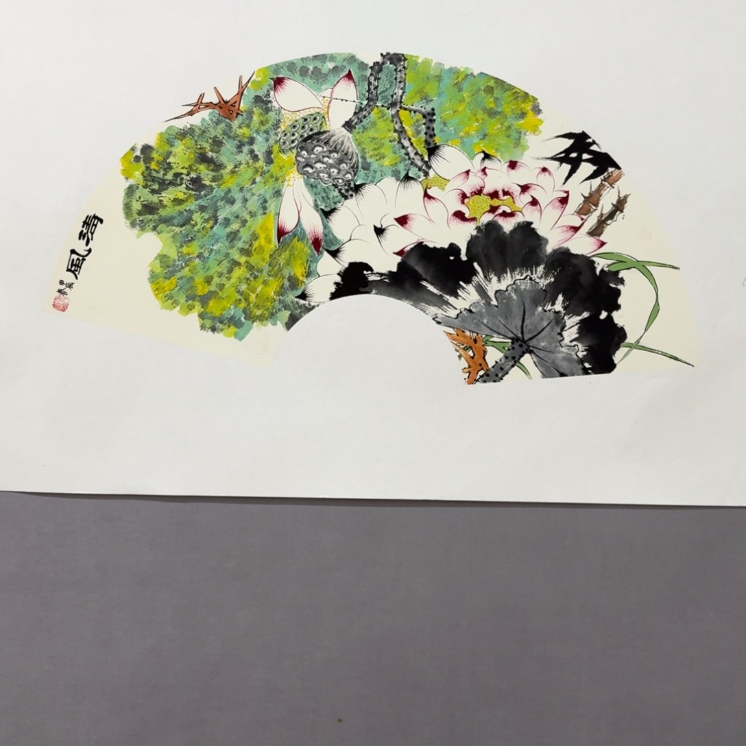 国画艺术家真人手绘