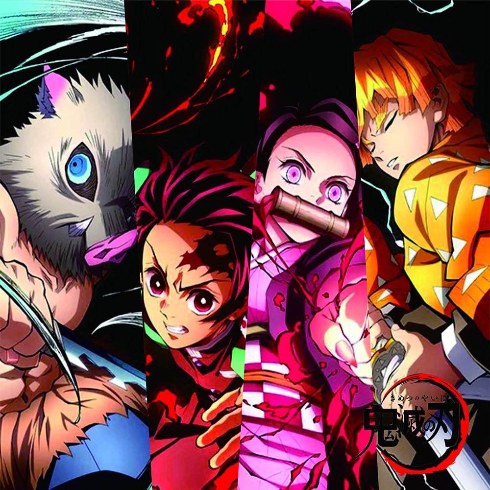 《鬼灭之刃》大水晶砖卡通动漫二创系列欧中加拆 15*10*1.6cm