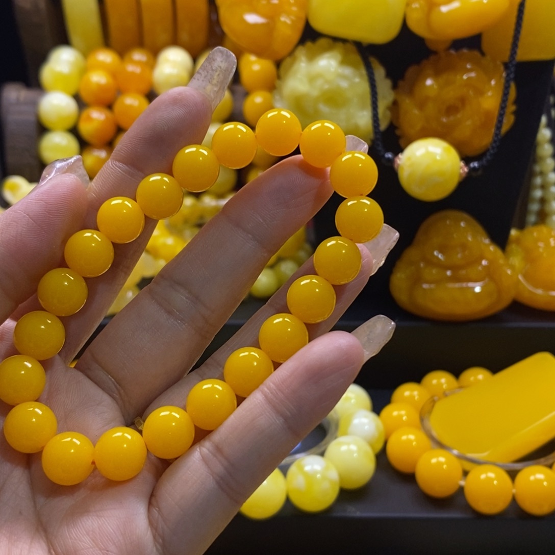 斯***孙非金属鸡油光10手串全品