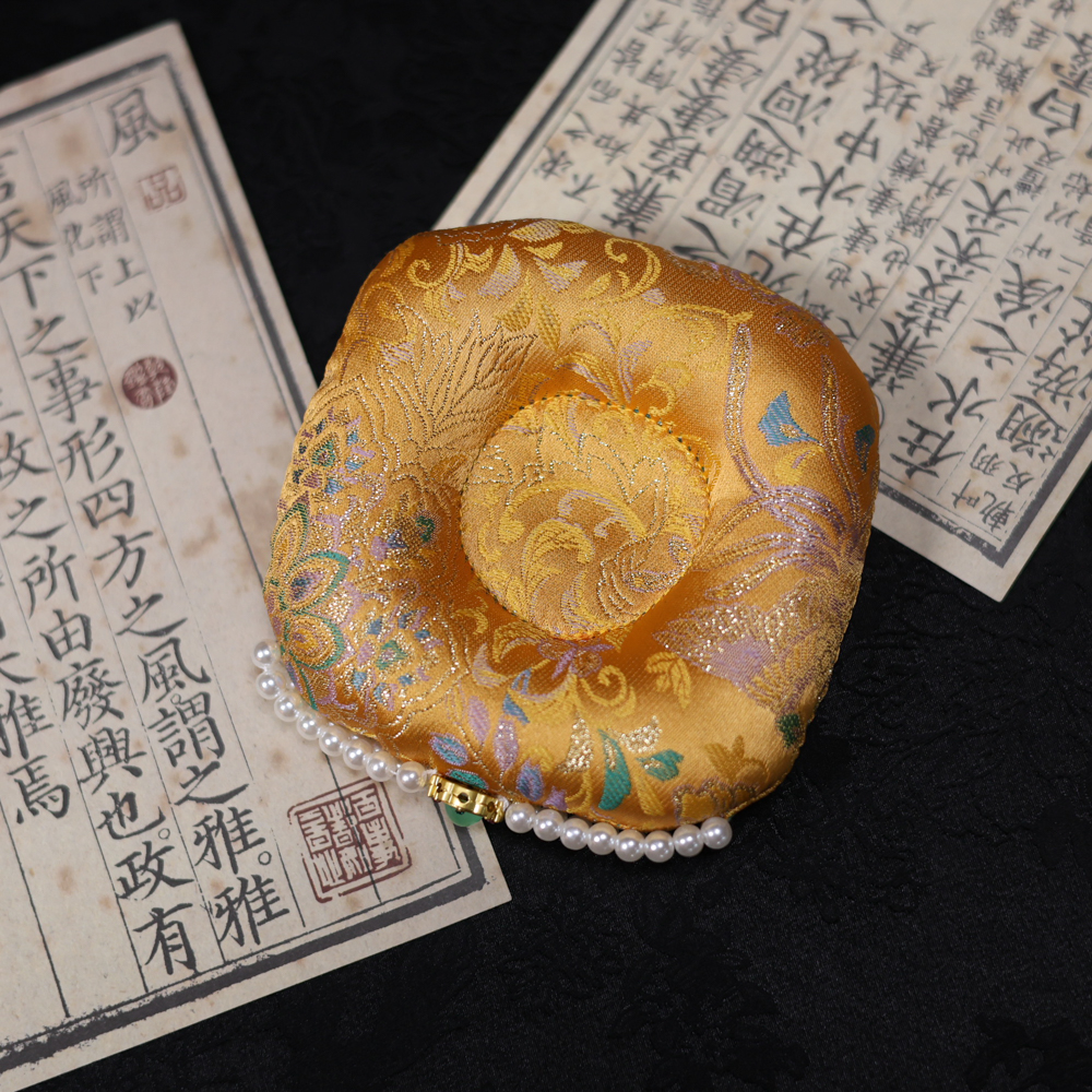 【悦生活】帝王黄窝窝壶垫 茶道配件（N00543）