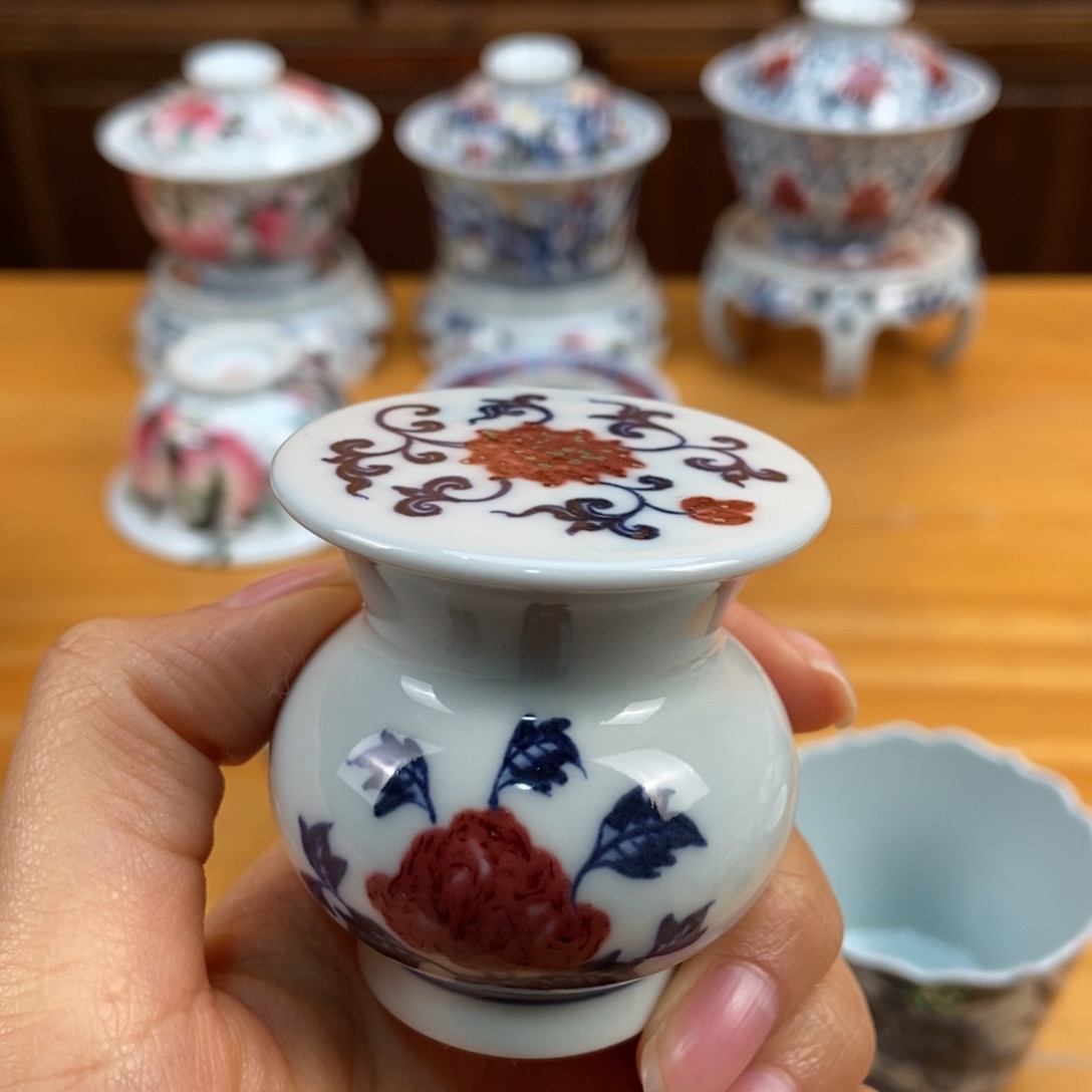 手绘现代茶具非古董
