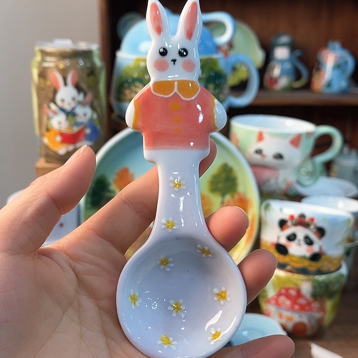 陶景德镇釉下手绘陶瓷 