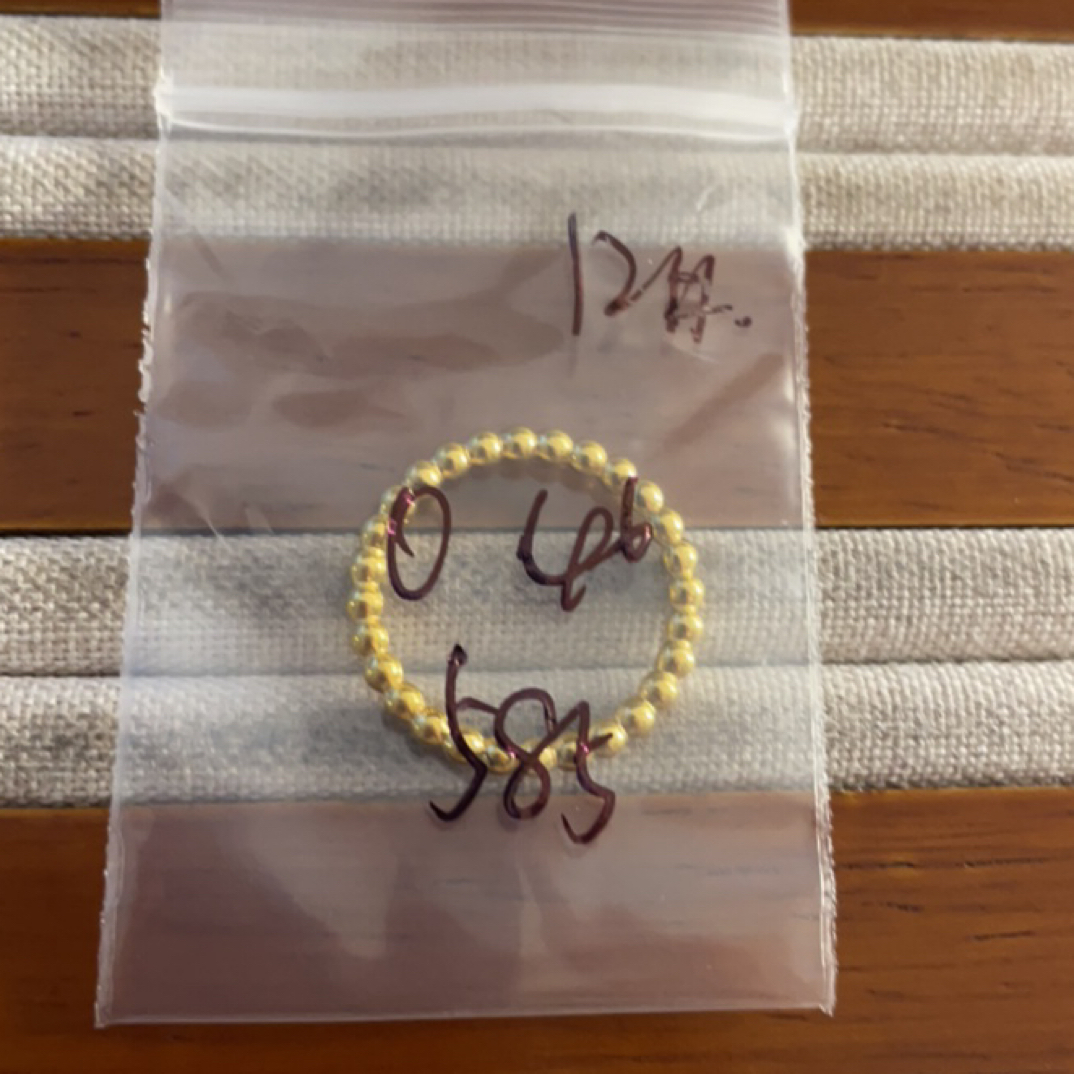 克重0.46 12号 豆豆戒指 足金999