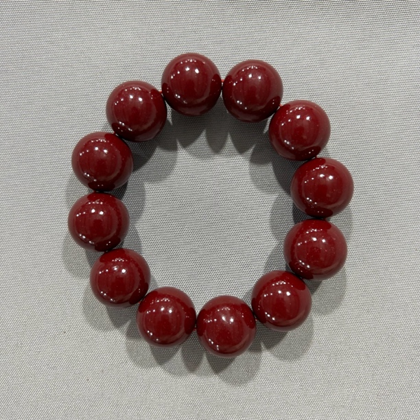 含辰砂工艺品A409 卡2.0 圆珠单圈手串(合成)