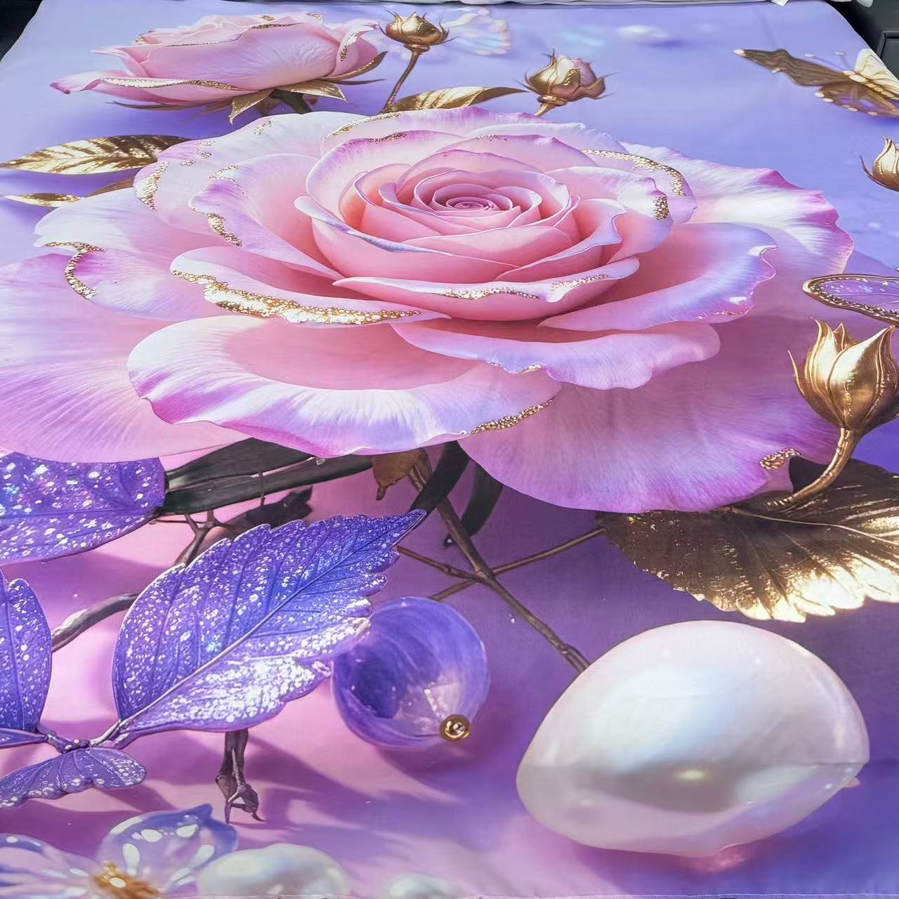 国潮数码玉錦棉床单1226