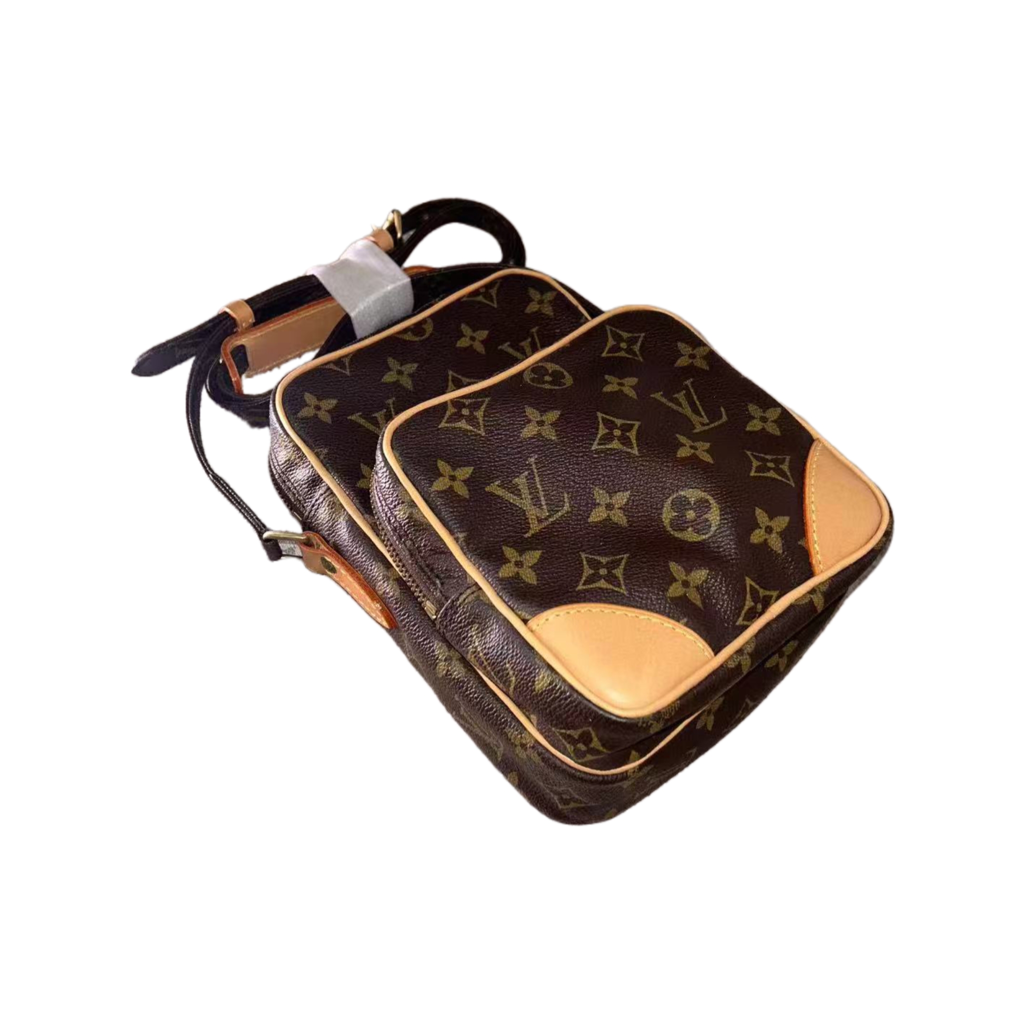 修复品LouisVuitton（芳）竖版双层相机正品植鞣革换新