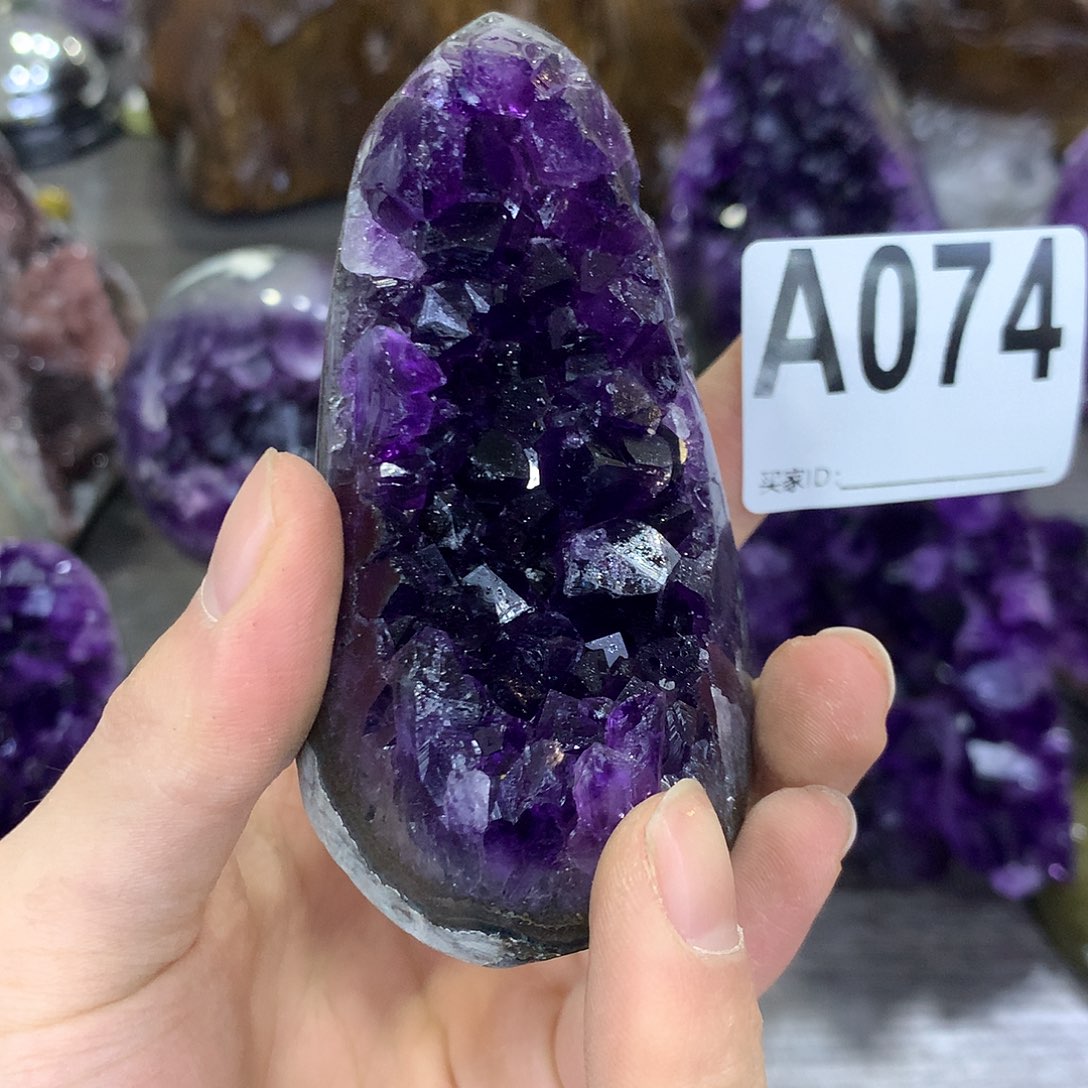 紫晶珠宝半成品未镶嵌074