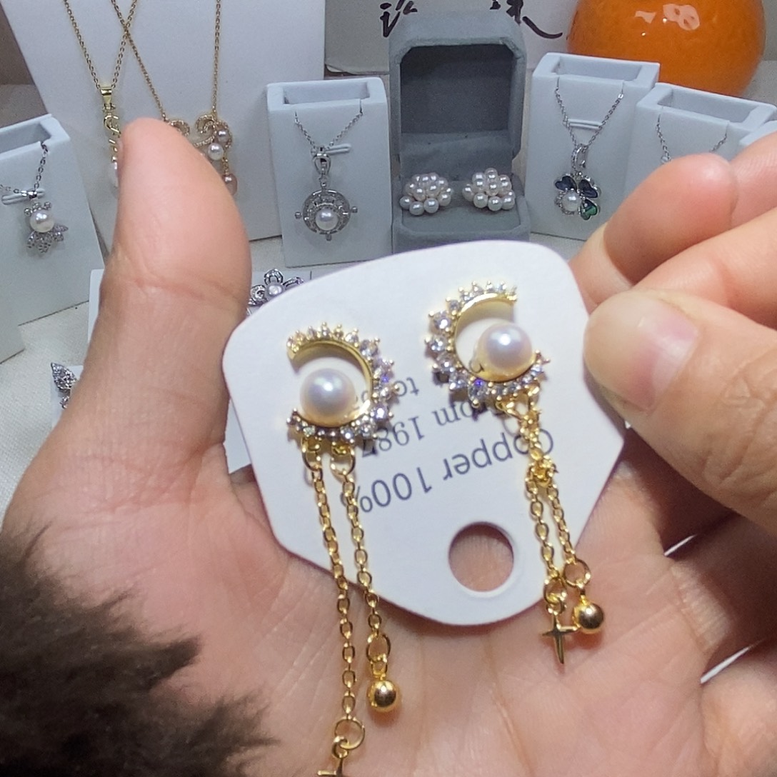 耳饰未镶嵌淡水珍珠