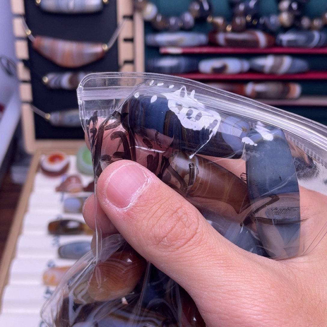 陷***～玛瑙/玉髓合金颈饰