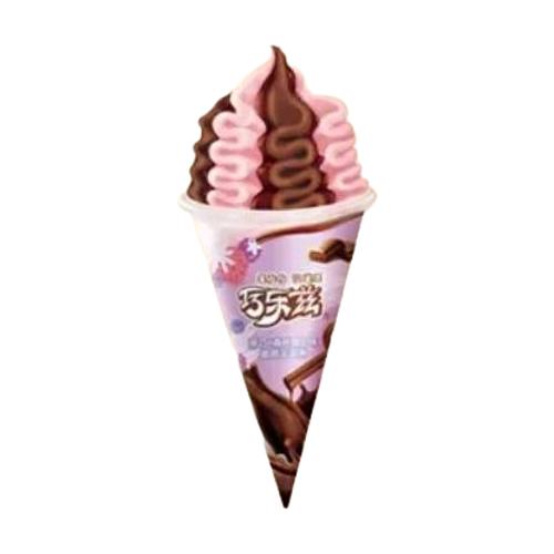 伊利脆筒冰淇淋巧乐兹黑巧+森林莓口味85g/根