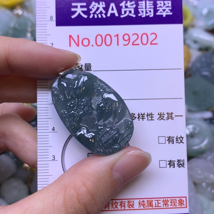 翡翠未镶嵌吊坠(不含链)
