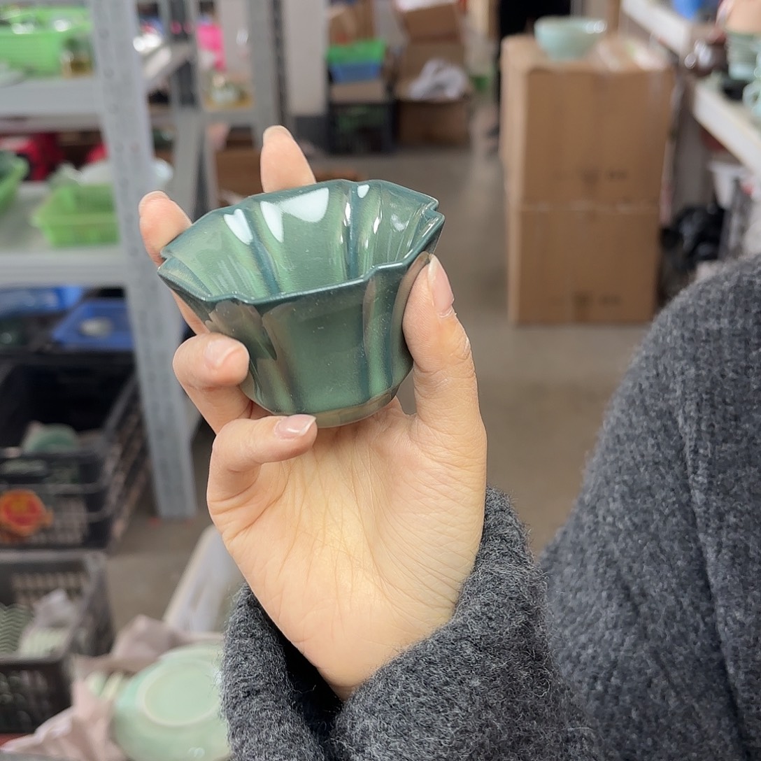 龙泉云间青瓷小米茶器