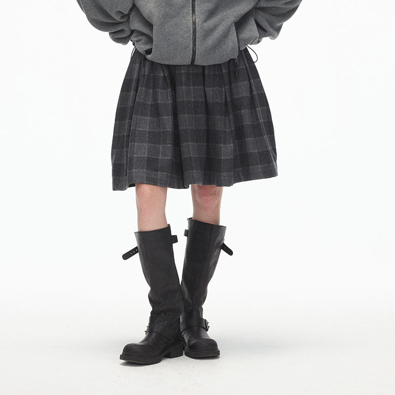 【ECHOADE】新品秋冬优雅浪漫立裁雕琢灵动花苞裙型褶皱半身裙