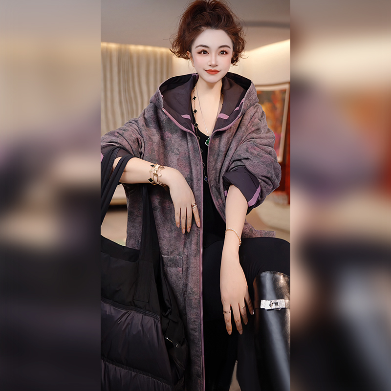 【Linda姐高端线】冬季时尚气质高档休闲连帽棉服外套AF5WMF0340