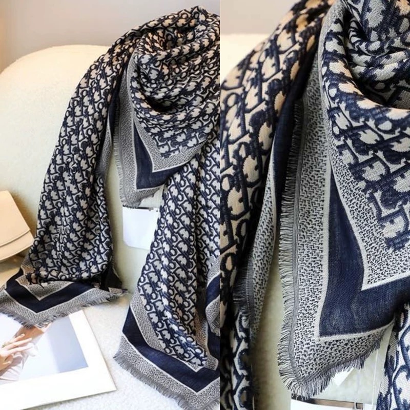 DIORA.RIM铭品圣迪奥新款数码印花时尚休闲披肩围巾高档女士四季