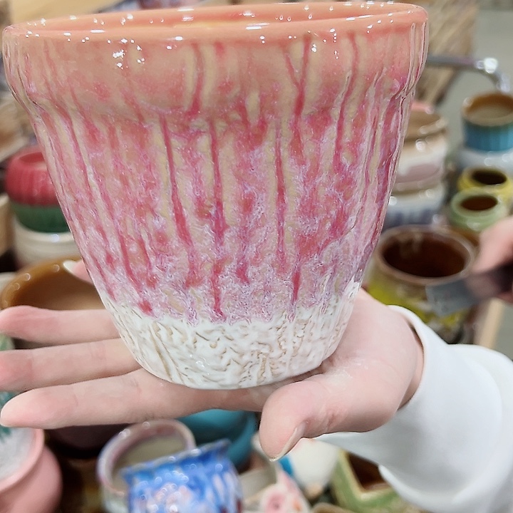 有孔.凑满10元发货多肉陶瓷花盆！