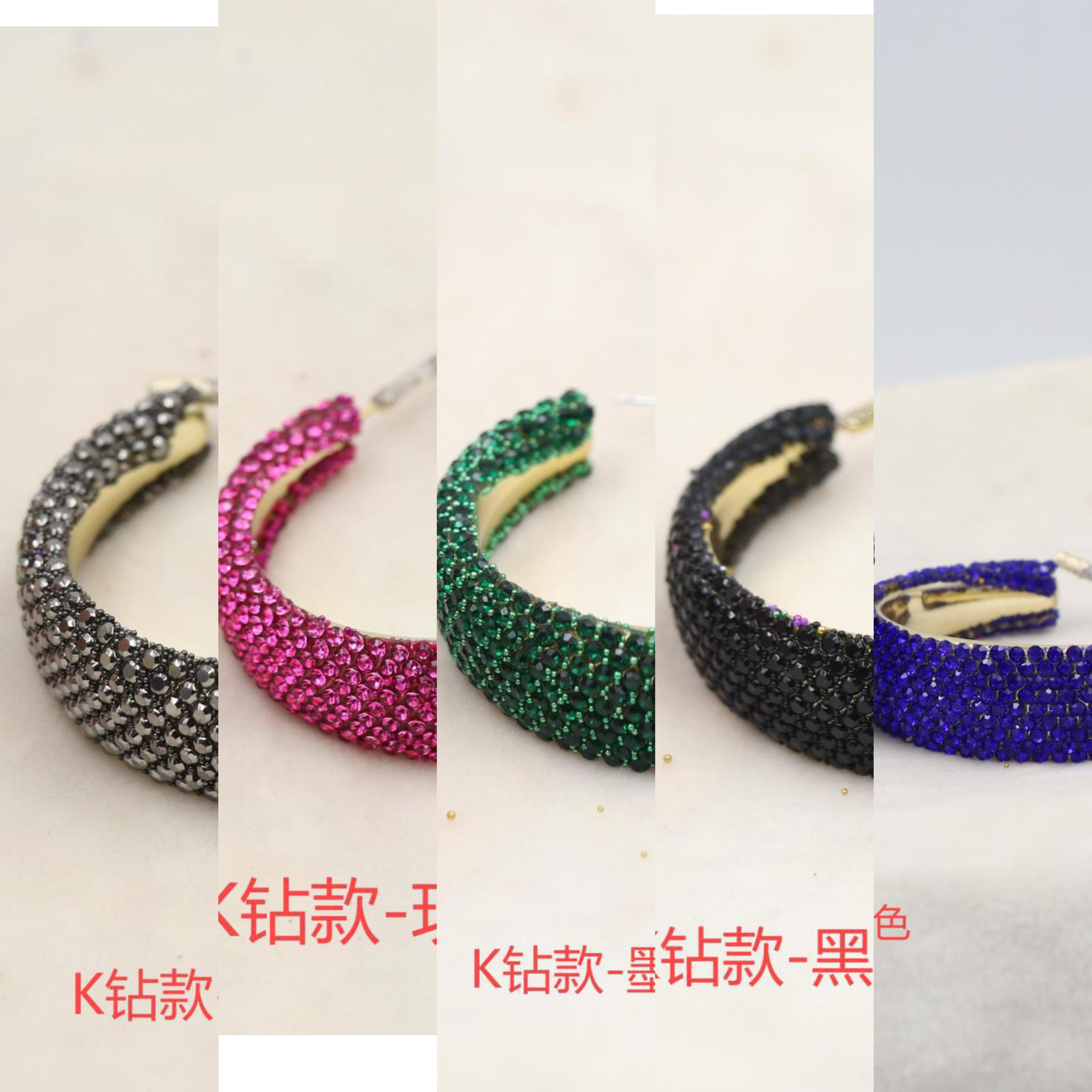 铜合金耳饰 铁合金耳饰夸张大圈欧美风轻奢超闪耳环女