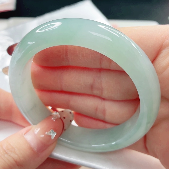 翡翠未镶嵌手镯54.7x311