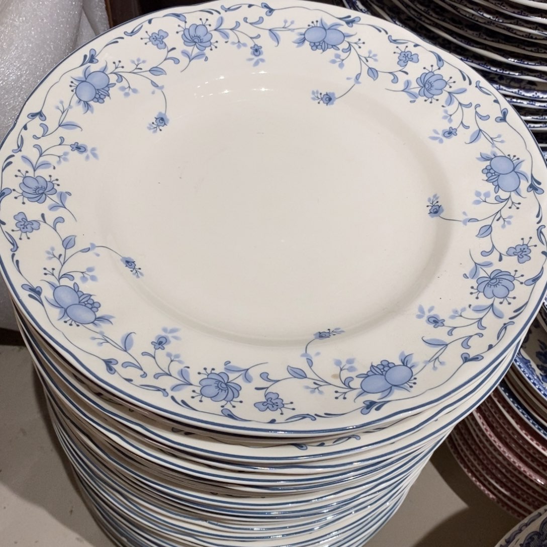 瓷微瑕蓝莓10寸平盘