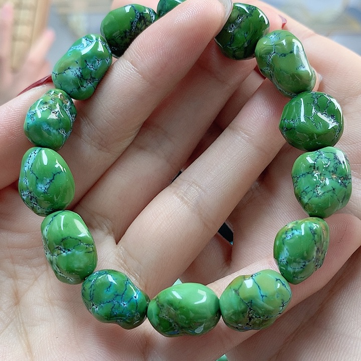 绿松石珠宝奇石未镶嵌至***园