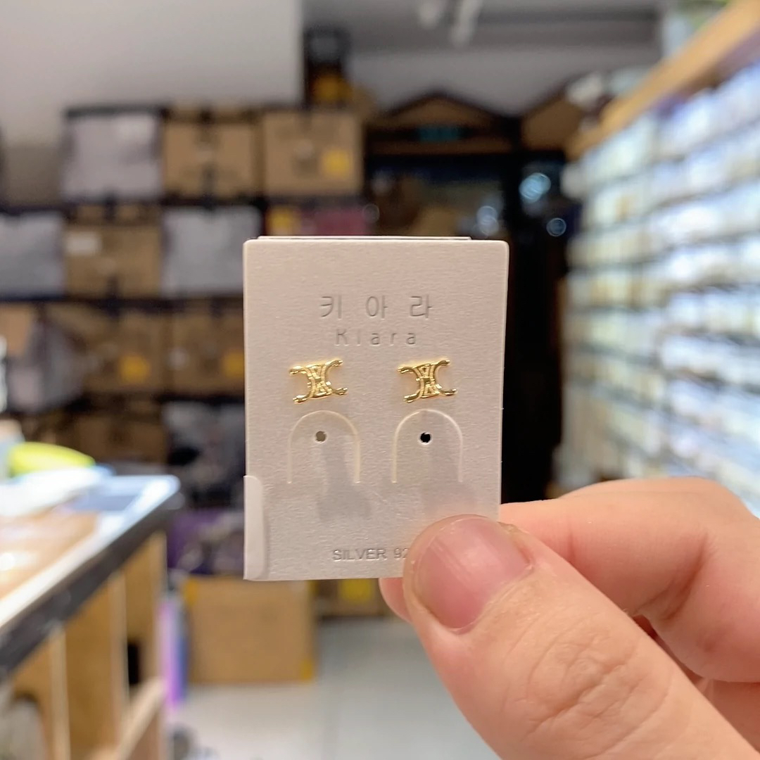 925银耳饰 2165 琪娅拉品牌新款s925纯银螺丝帽耳钉养耳耳环