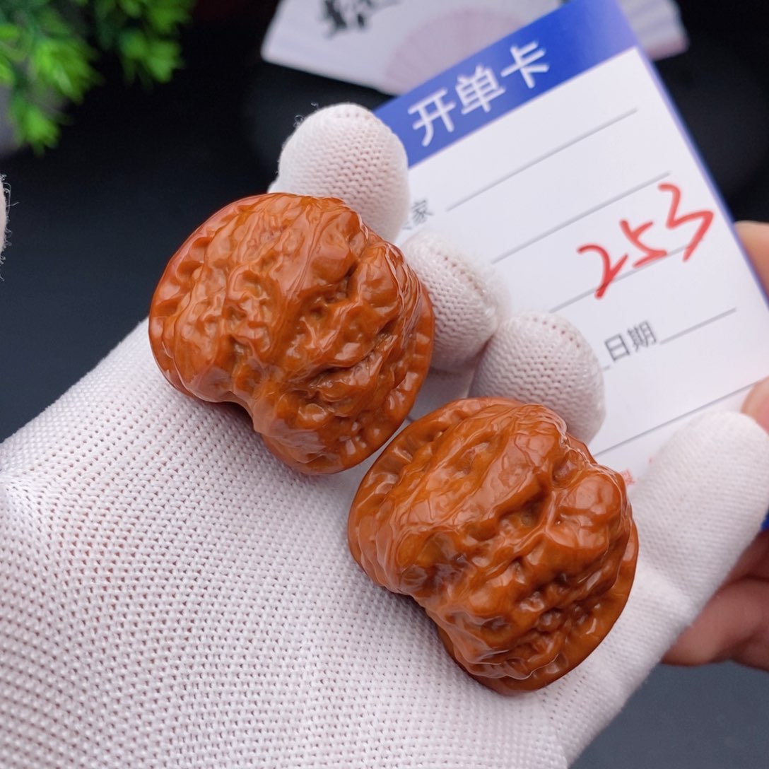 文玩核桃把件36蛤蟆头253